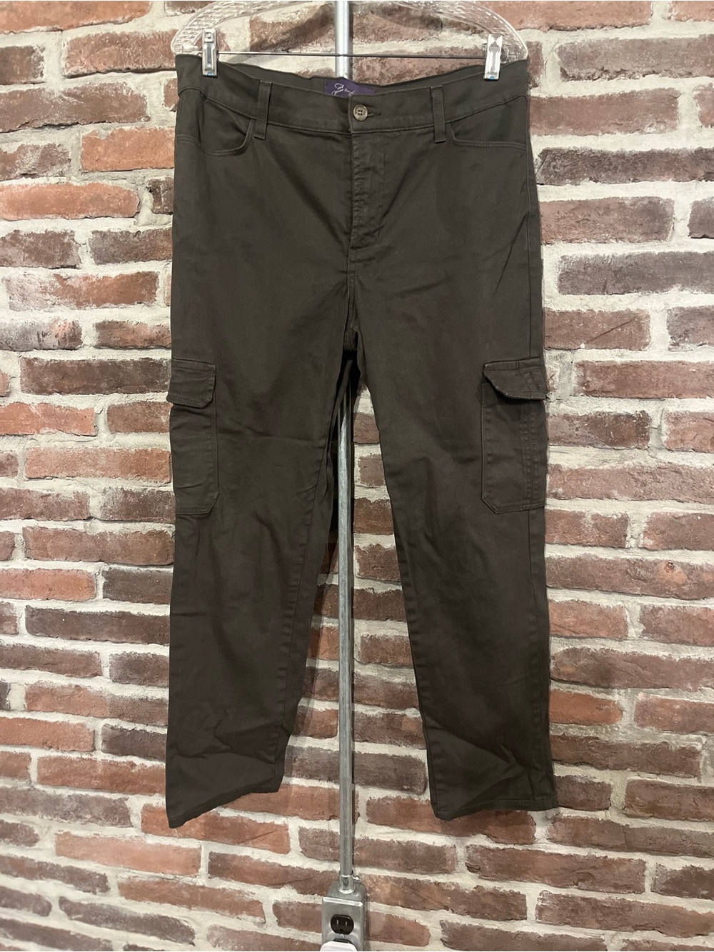 NYDJ Men's Cargo Pants in Khaki Green